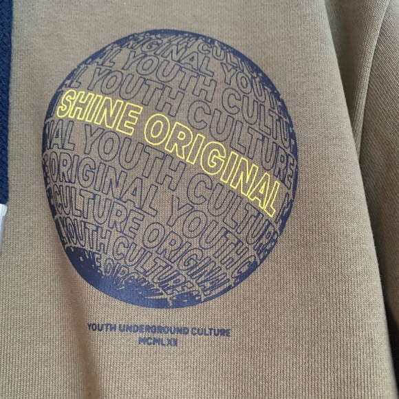 Shine Original Blue & Khaki Sweatshirt - Picture 8 of 9